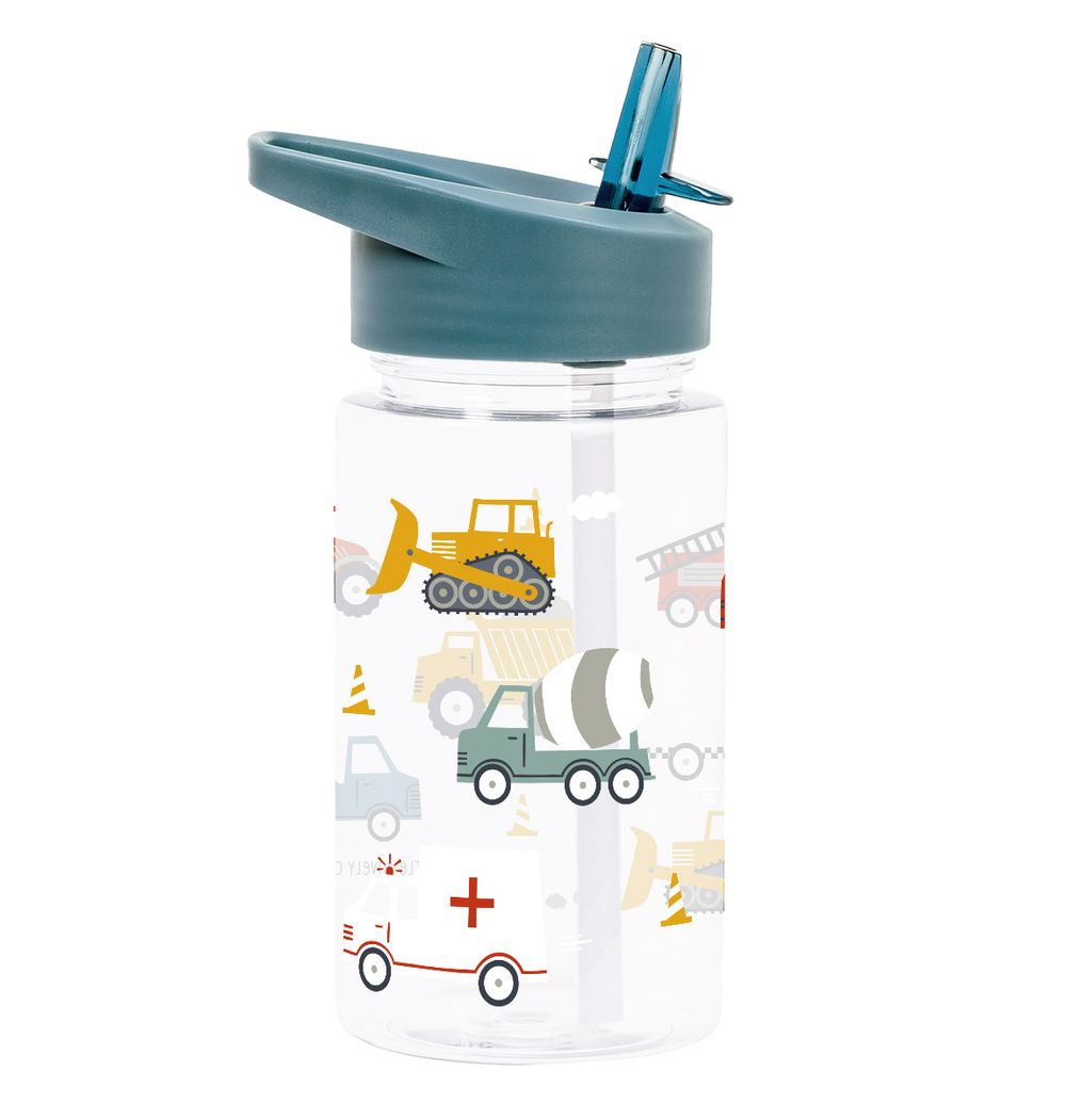 A Little Lovely Company - Kids Water Bottle - Vehicles - 450 ml