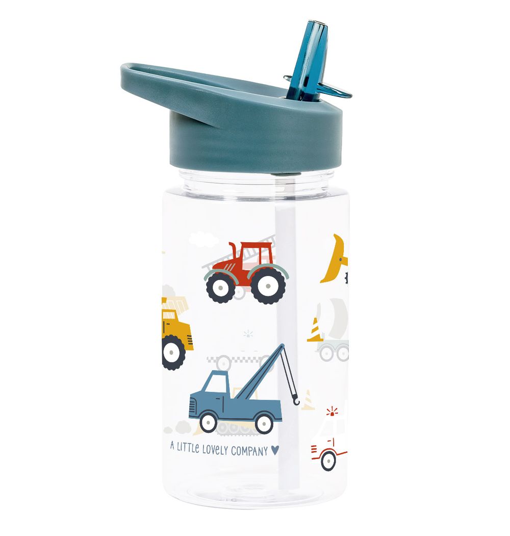 A Little Lovely Company - Kids Water Bottle - Vehicles - 450 ml