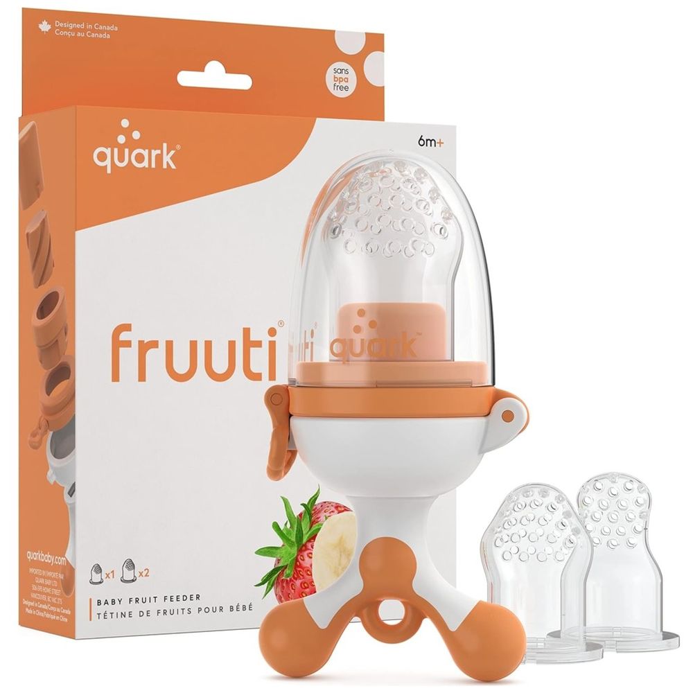 Quark Fruuti Silicone Fruit Feeder - Orange