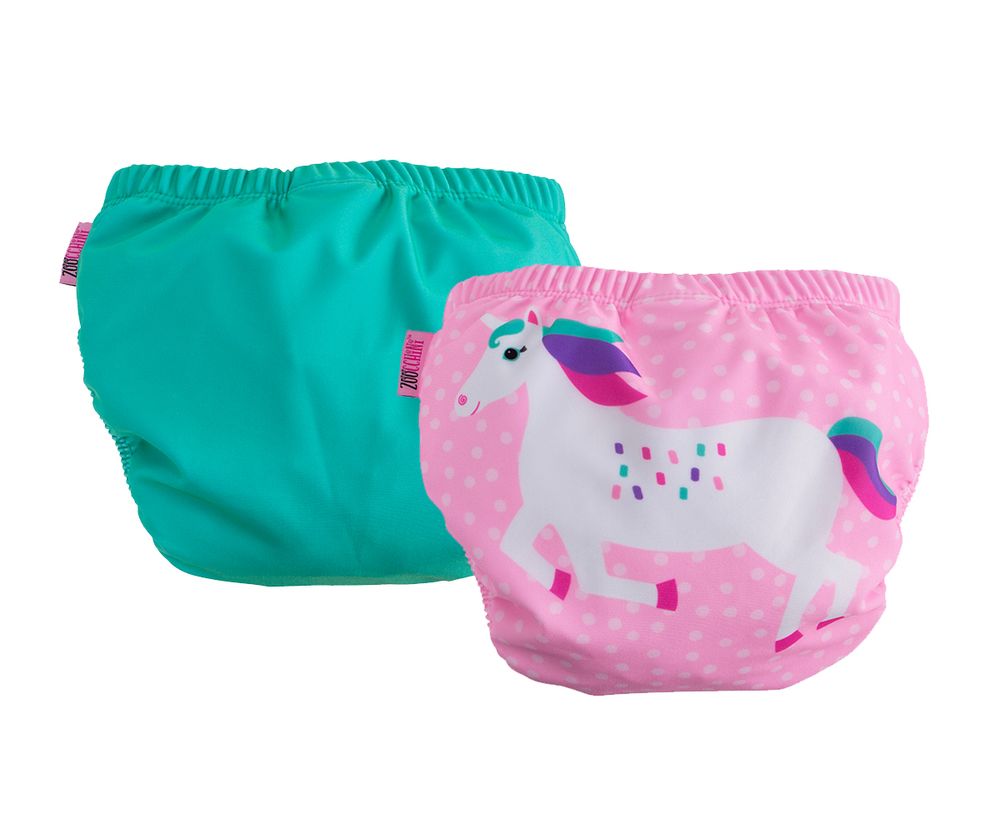 Zoocchini - 2pc-Set - Swim Diapers - Unicorn
