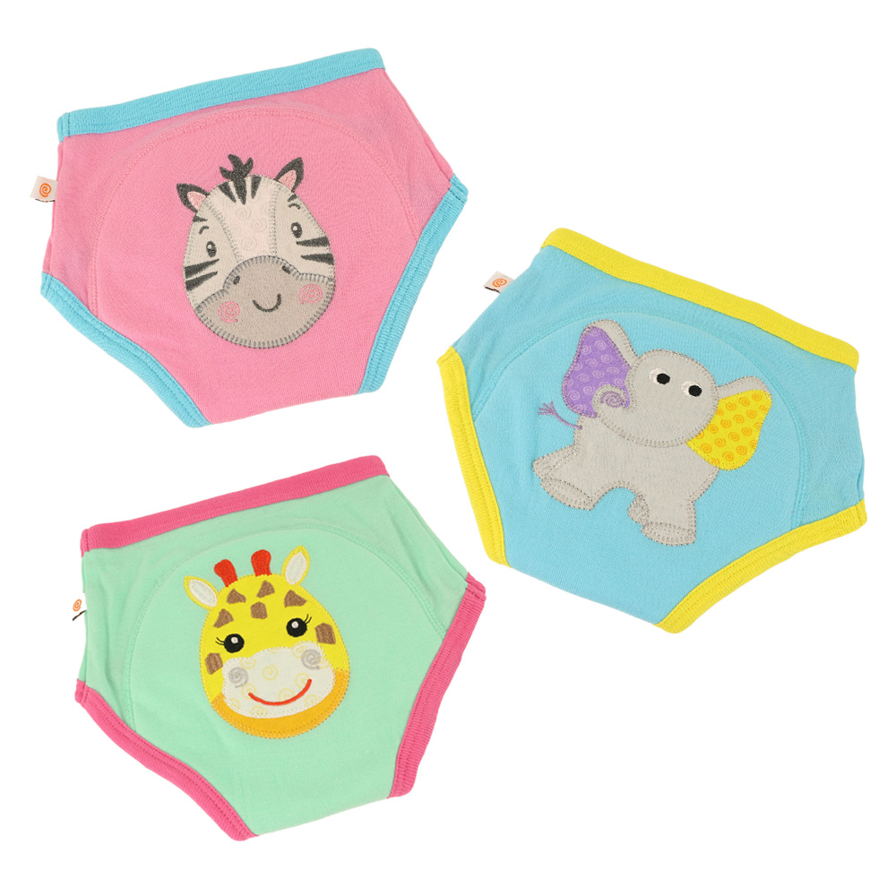 Zoocchini - Toddler Organic Potty Training Pants - Zoo Friends - Pack of 3_2-3 yrs
