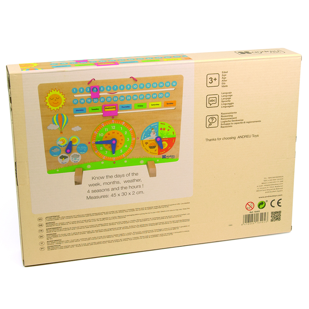 Andreu Toys - My Calendar Wooden Toy