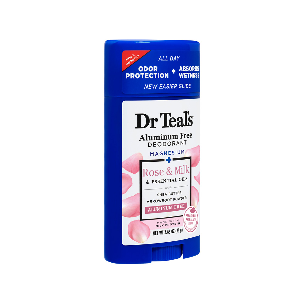 Dr Teal's Aluminium Free Deodorant - Rose & Milk - 75 gm