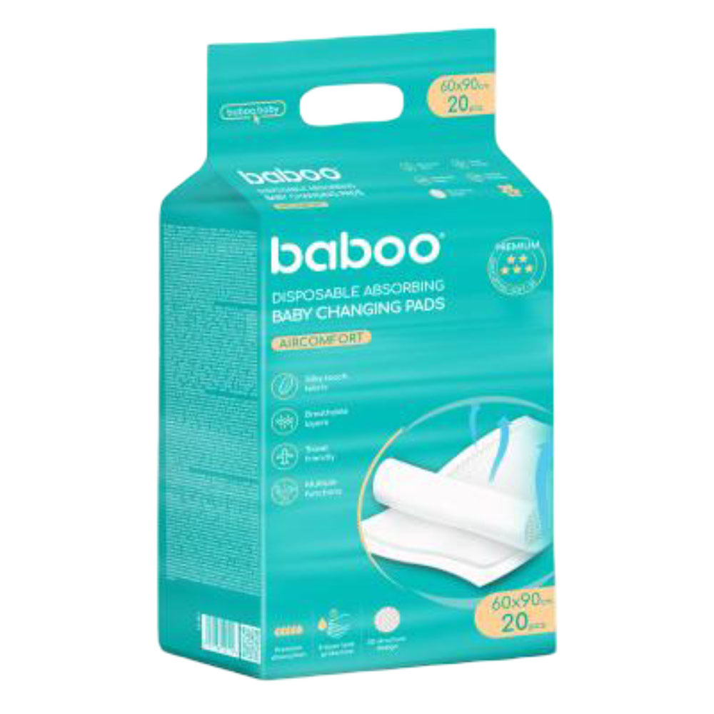 Baboo - AirComfort Disposable Absorbing Changing Pads - 20 Pcs