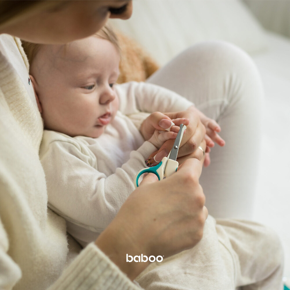 Baboo - Manicure Set - Scissors & Nails Clipper - 0m+ - Lagoon Fiesta