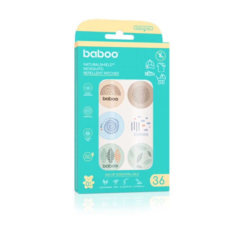 Baboo - Natural Shield Mosquito Repellent Patches - 36 Pcs