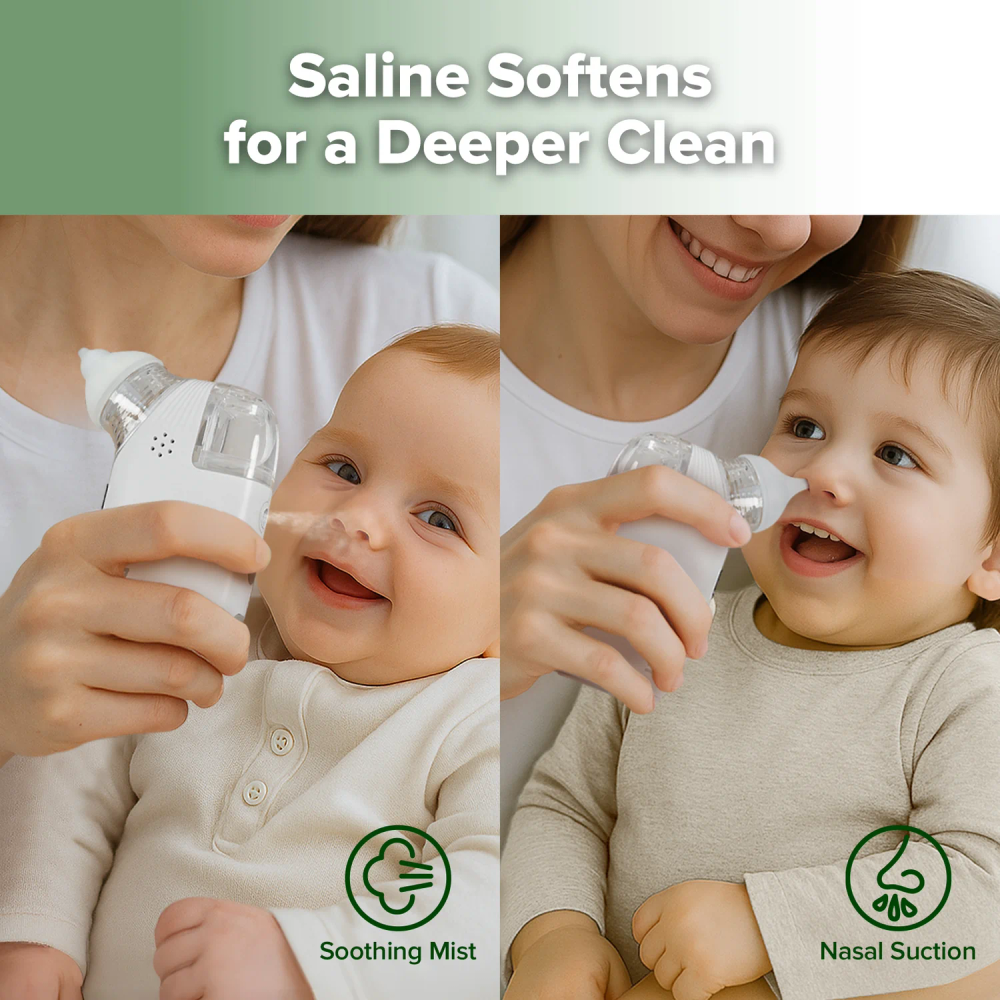 Haakaa - 2-in-1 Electric Baby Nasal Aspirator With Sprayer