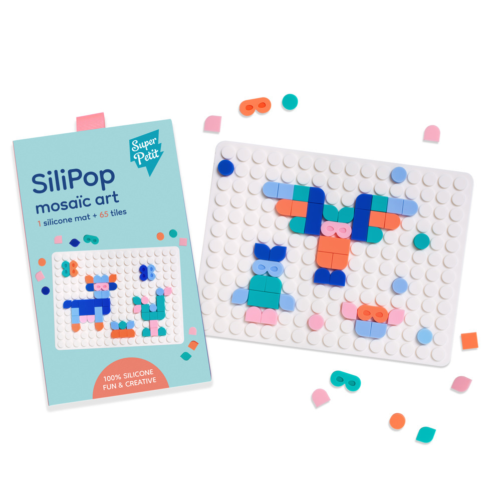 Super Petit - Silipop Travel Game - White - 65+ Pcs