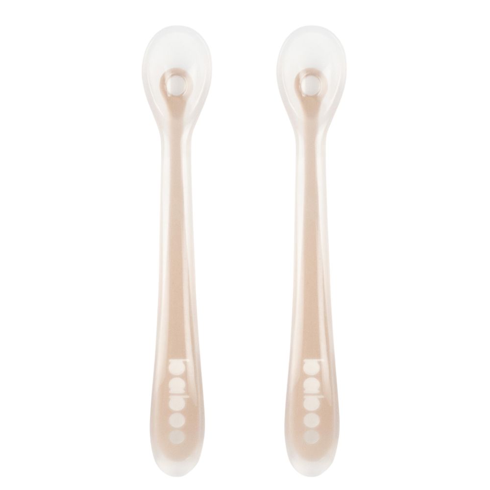 Baboo Silicone Spoon - Au Naturale - Pack Of 2
