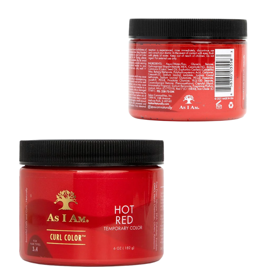 As I Am - Curl Hair Temporary Color Gel 182 Gm - Red