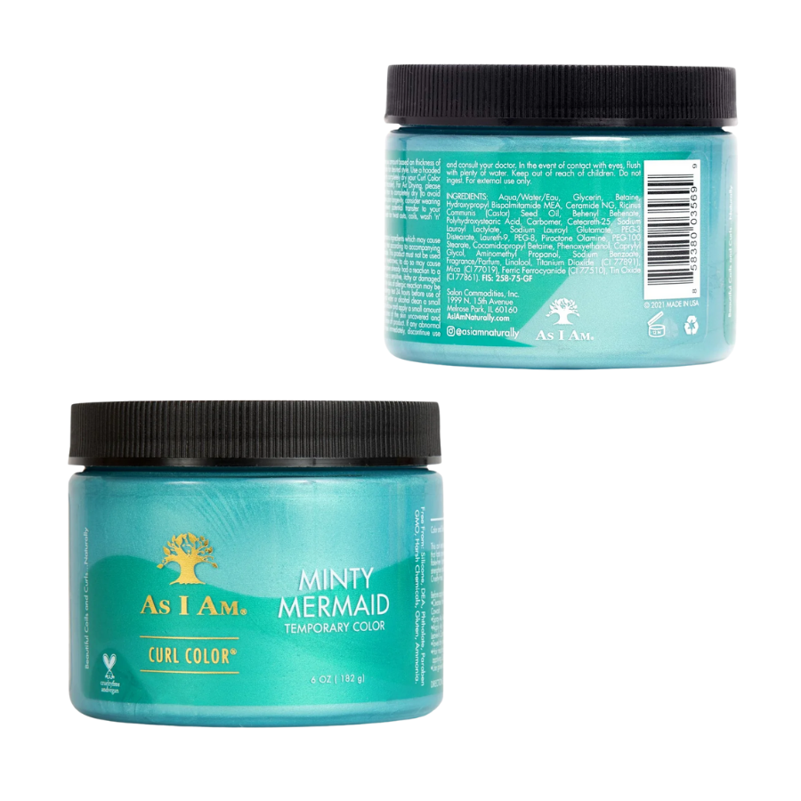 As I Am - Curl Hair Temporary Color Gel - Minty Mermaid - 182 gm
