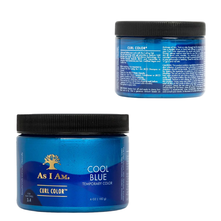 As I Am - Curl Hair Temporary Color Gel - Cool Blue - 182 gm