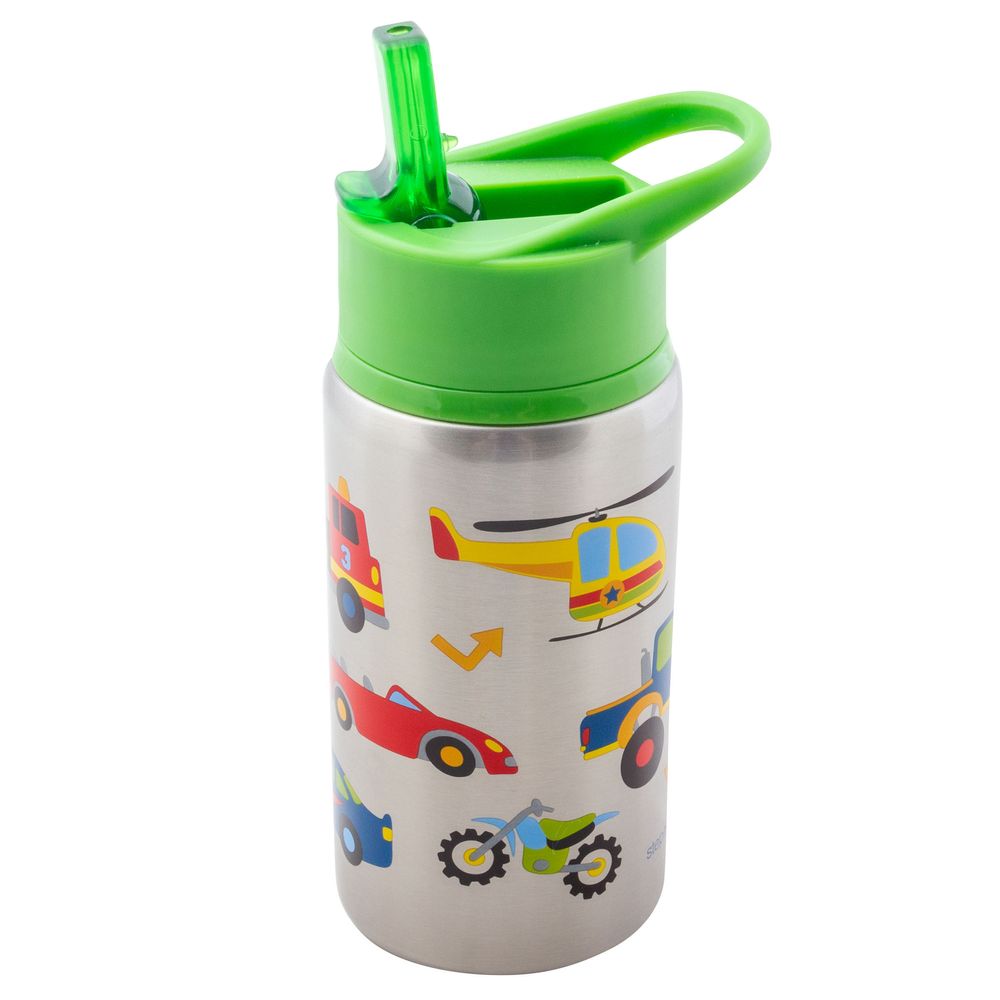 Stephen Joseph - Flip Top Stainless Steel Bottle - Transportation - 532ml