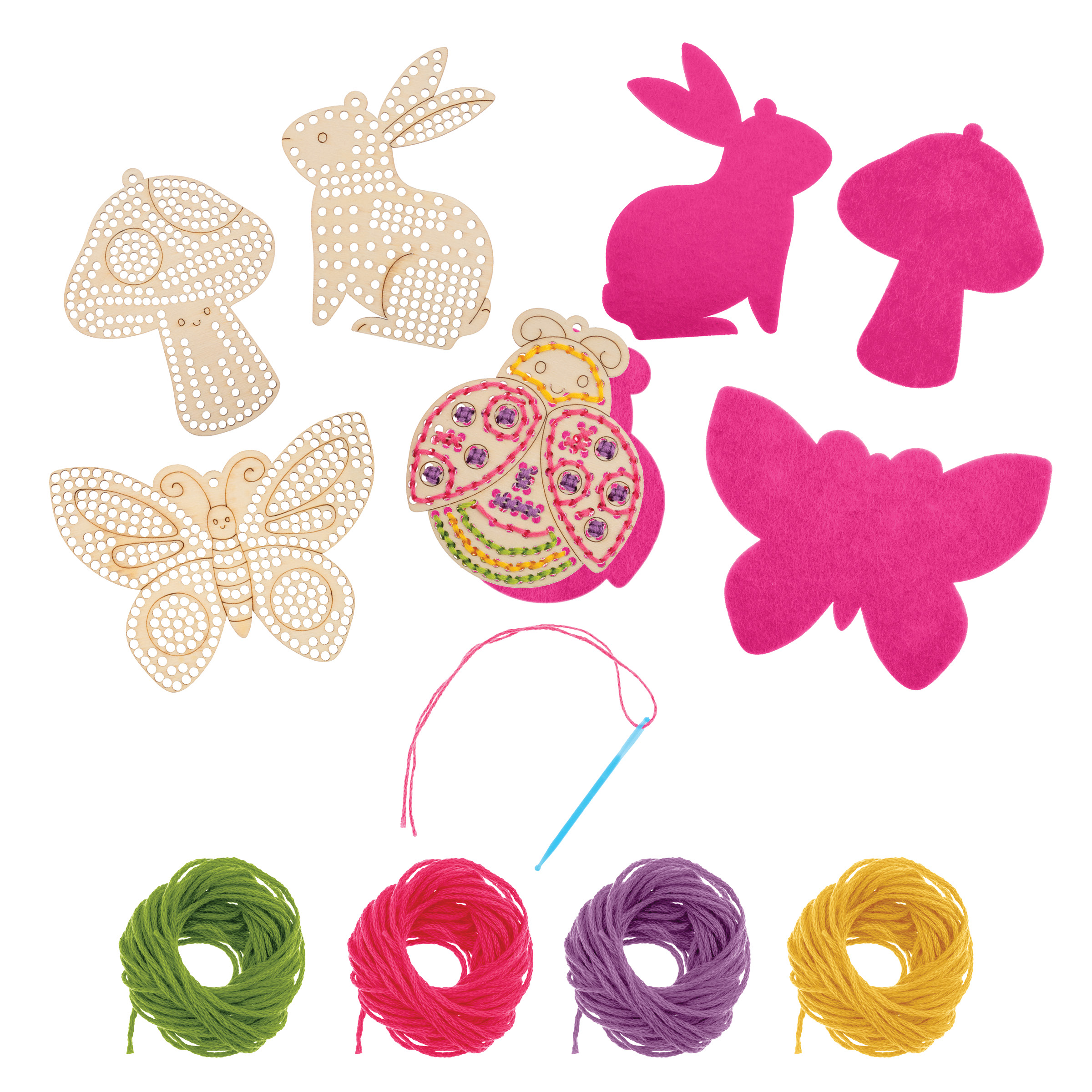 Stephen Joseph - Wooden Lacing Card - Garden