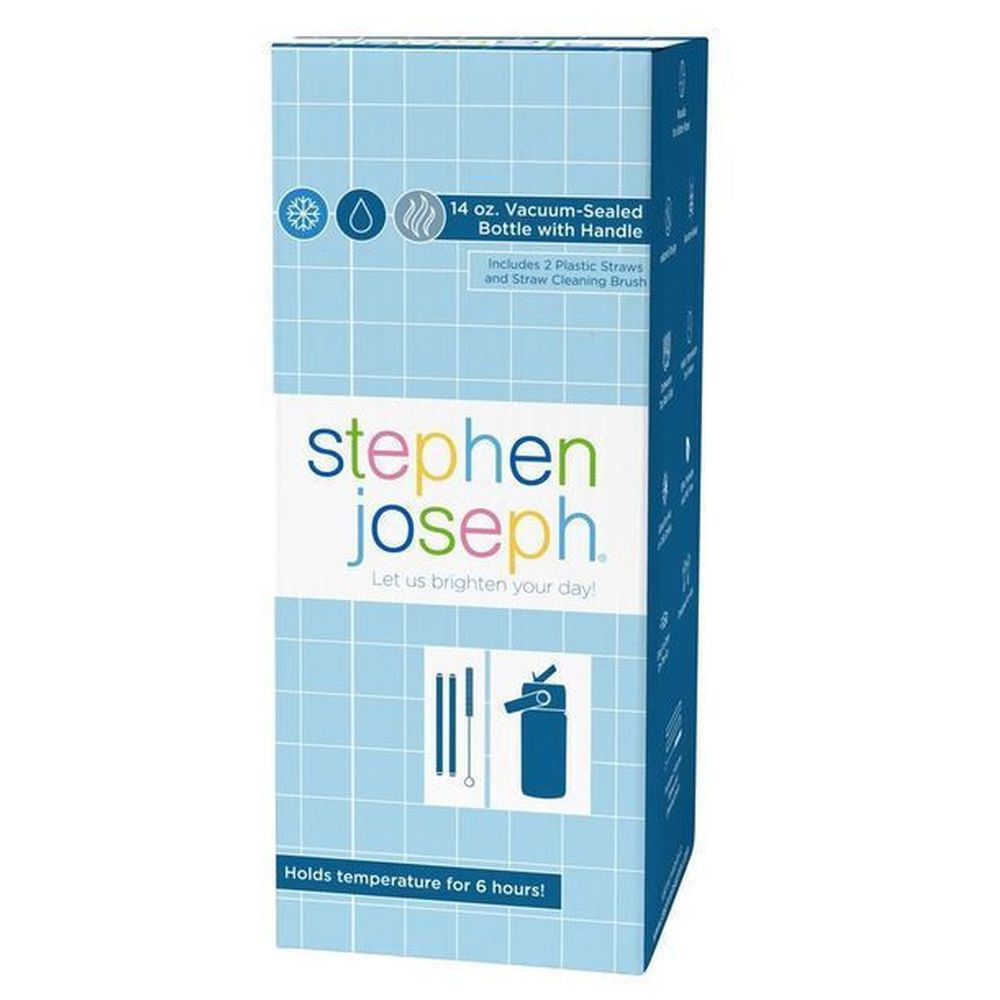 Stephen Joseph - Insulated Stainless Steel Bottle With Handle - Construction - 397ml