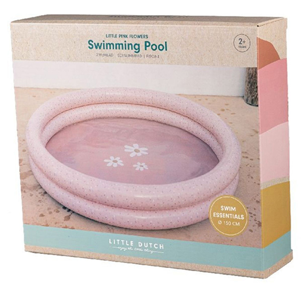 Little Dutch - Inflatable Pool - Pink Flowers - 150 cm
