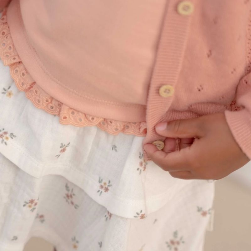 Little Dutch - Muslin Cotton Skirt - White Meadows