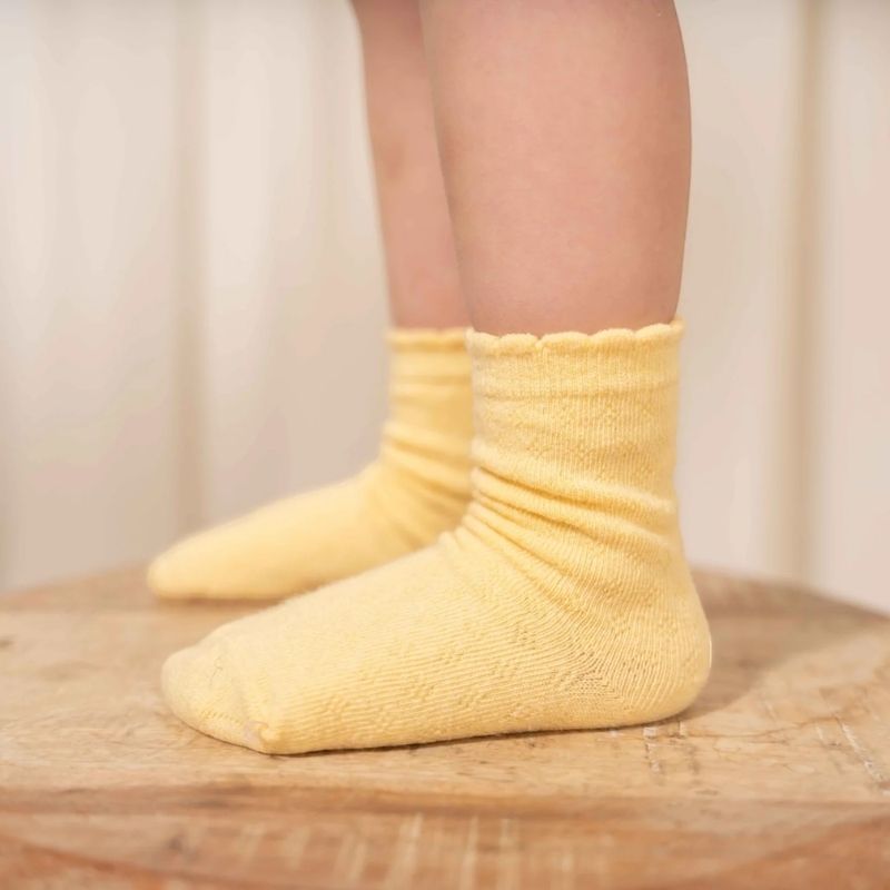 Little Dutch - 3pc-Set - Socks - Flower Pink, White Meadows, & Honey Yellow