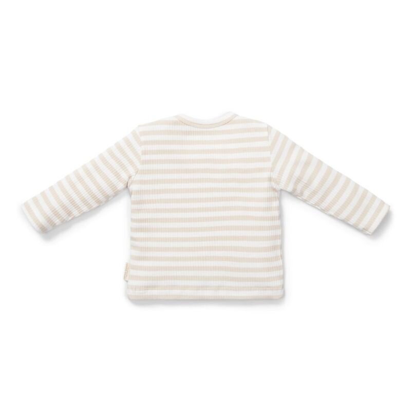 Little Dutch - Long Sleeve T-Shirt - Stripe Sand / White