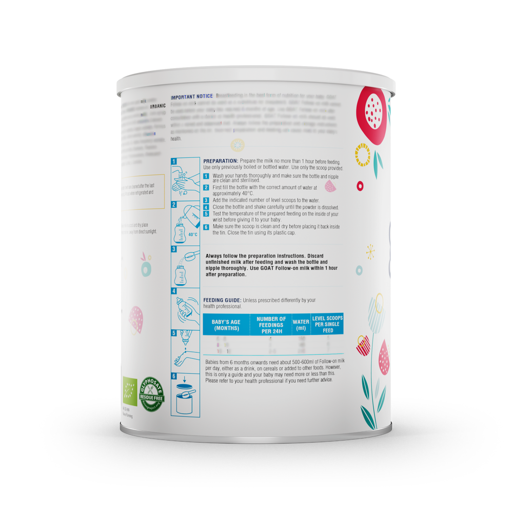 Jovie - Organic Goat Follow-on Milk Stage (2) - 400g - Twin Pack