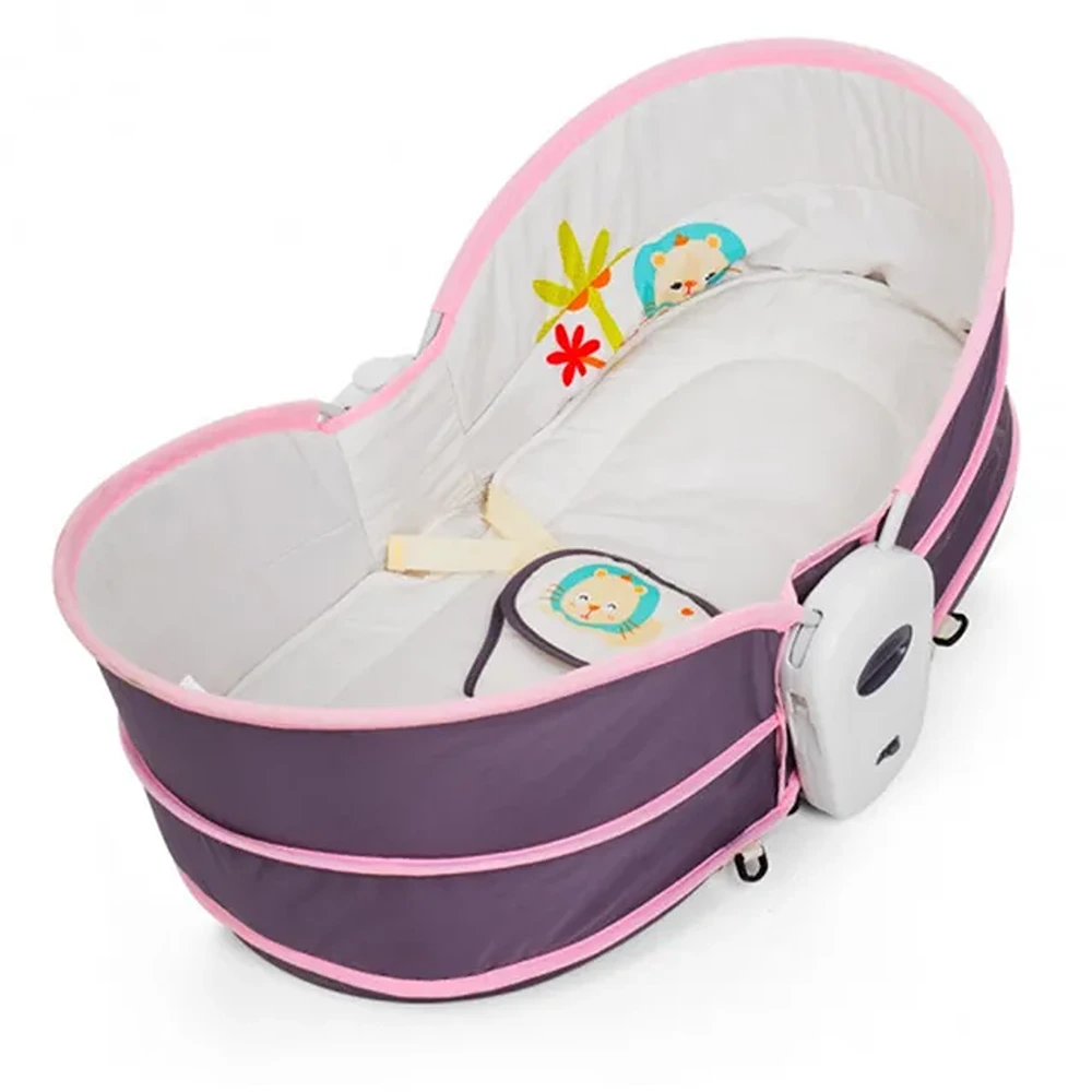 Mastela 5-in-1 Baby Rocker & Bassinet Cradle - Pink
