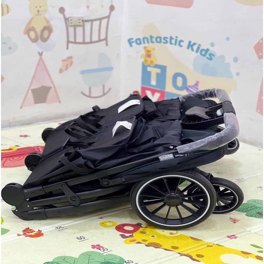 Factual Toys - Kidilo Foldable Travel Twins Double Stroller
