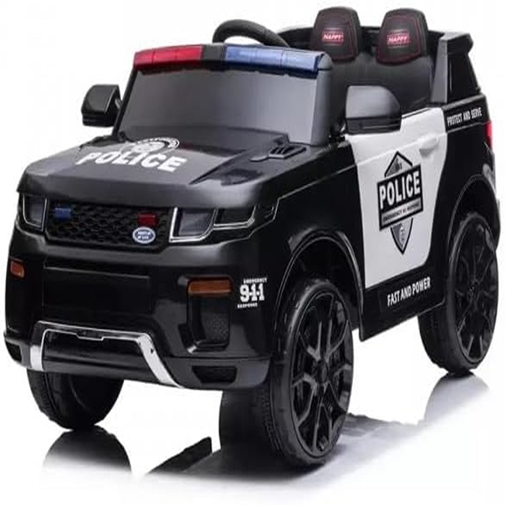 Factual Toys - Kids Ride-On Electric SUV Police Vehicle - 12V - Black