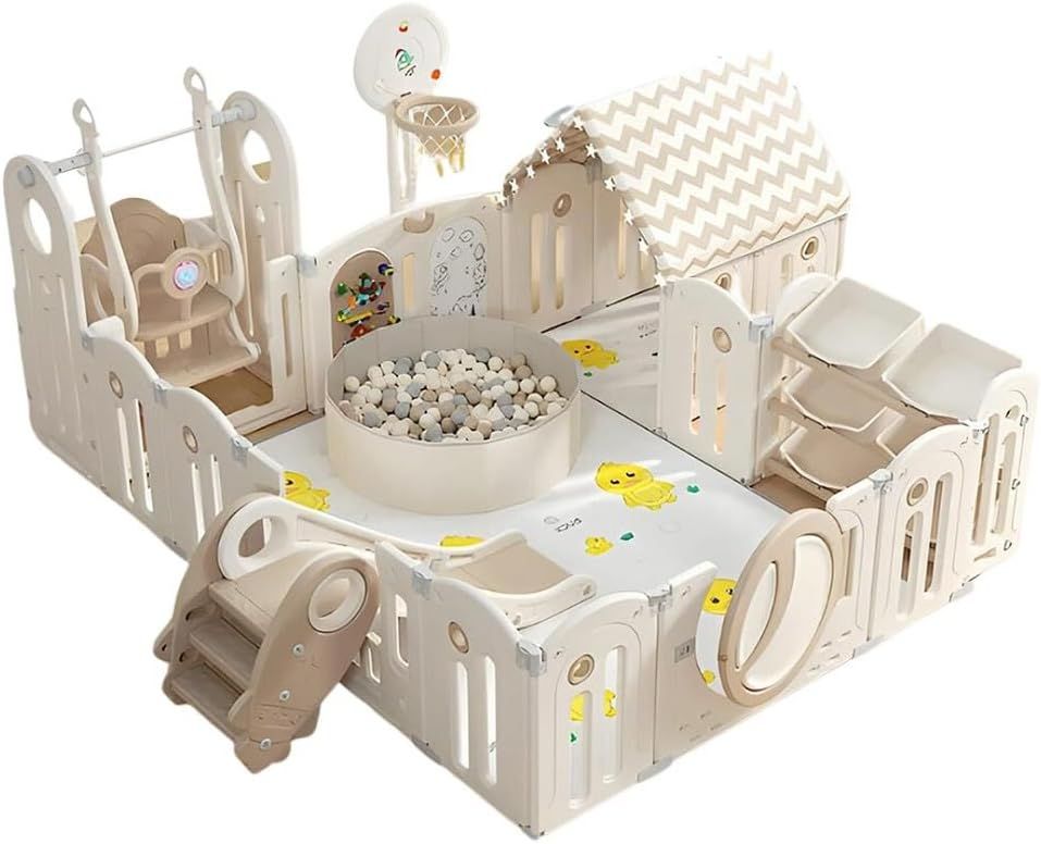 Factual Toys - All-in-1 Luxury Playpen - Sandal