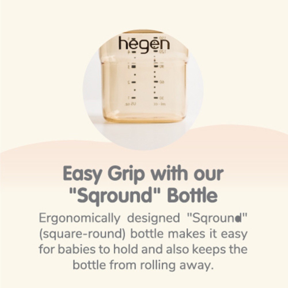 Hegen - PCTO Feeding Bottle 150ml PPSU With Slow Flow Teat 1-3M - White