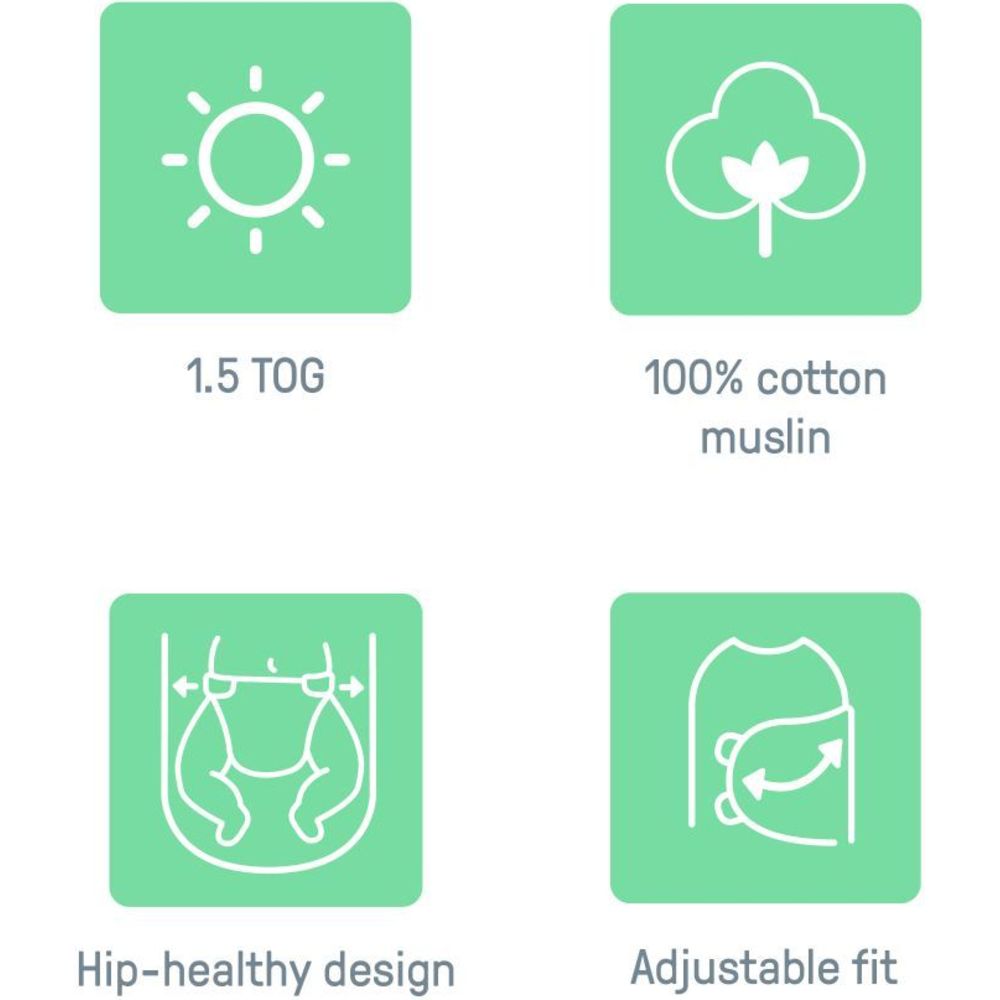 Ingenuity - SwaddleMe Muslin Swaddle - Granite