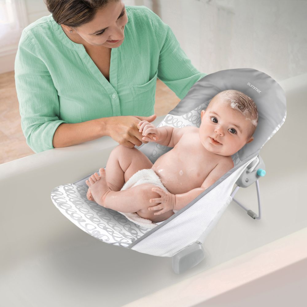 Ingenuity - Foldaway 2 Position Baby Bather - Grey