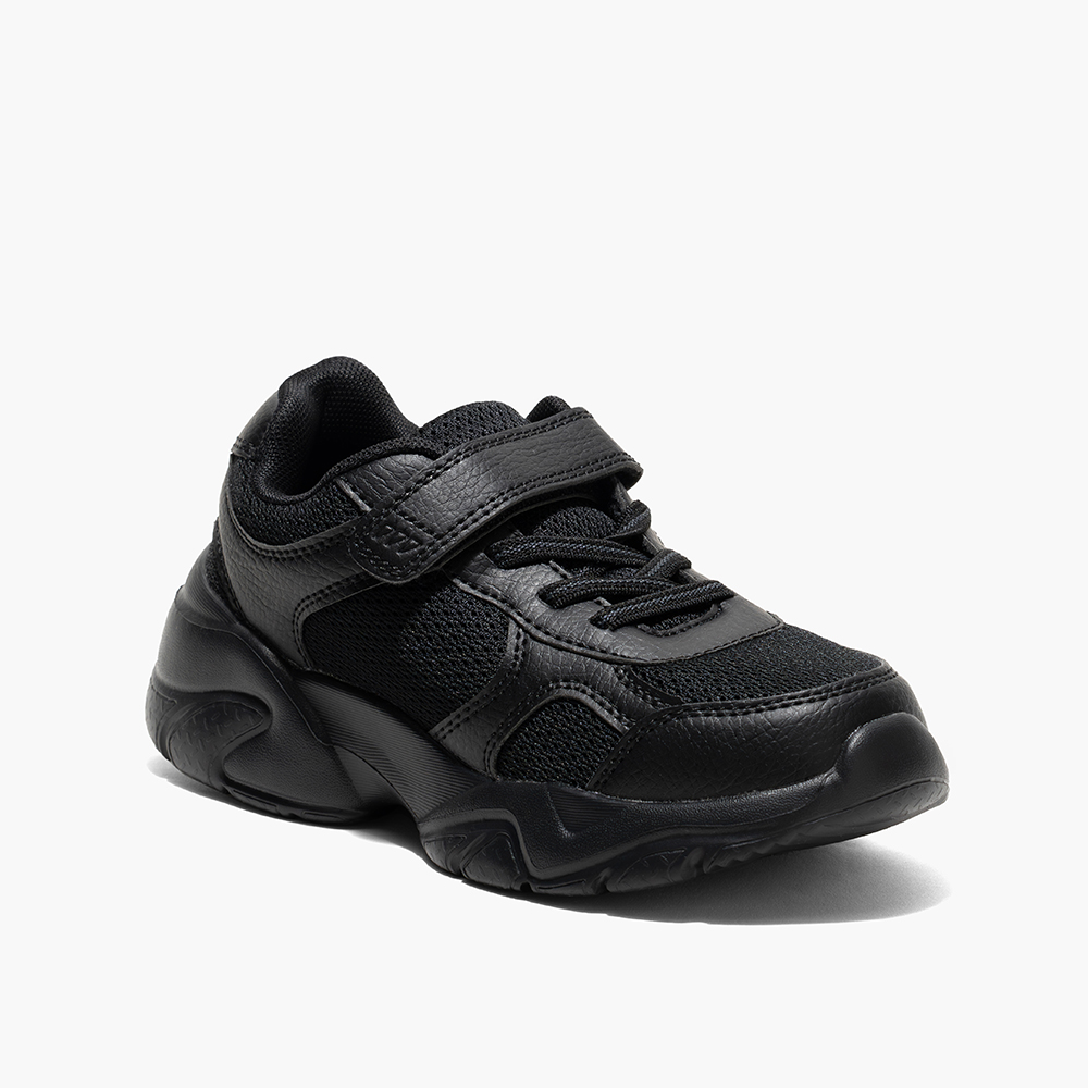 Amica - Kids' Single Velcro School Sports Shoes - Black