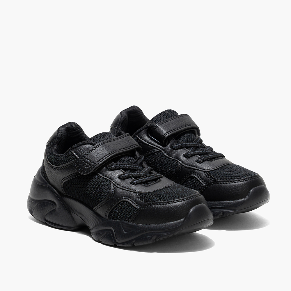 Amica - Kids' Single Velcro School Sports Shoes - Black