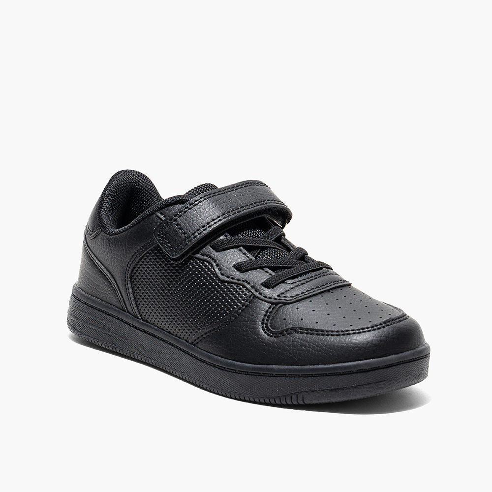 AMICA - Kids Single Velcro Trainer Shoes - Black