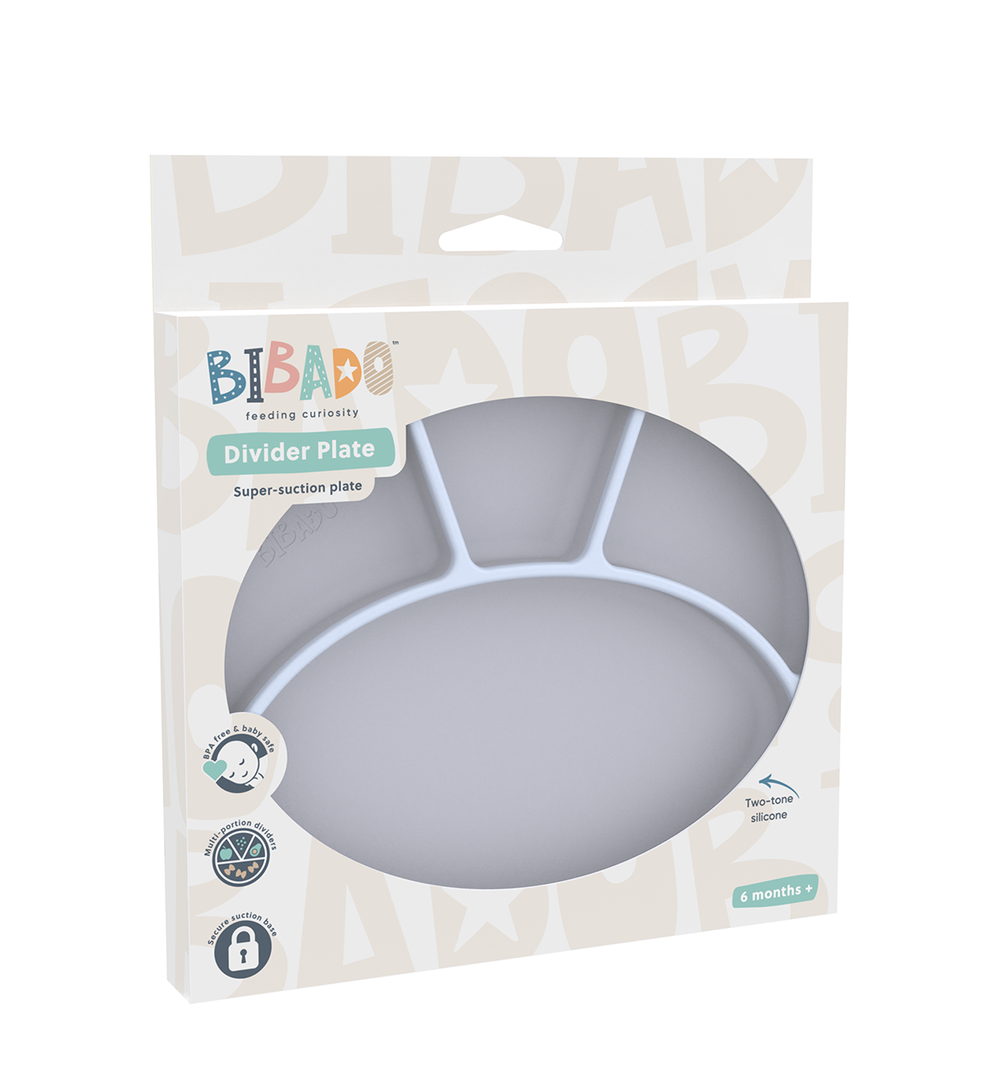 Bibado Super Suction Silicone Divider Plate - Mist