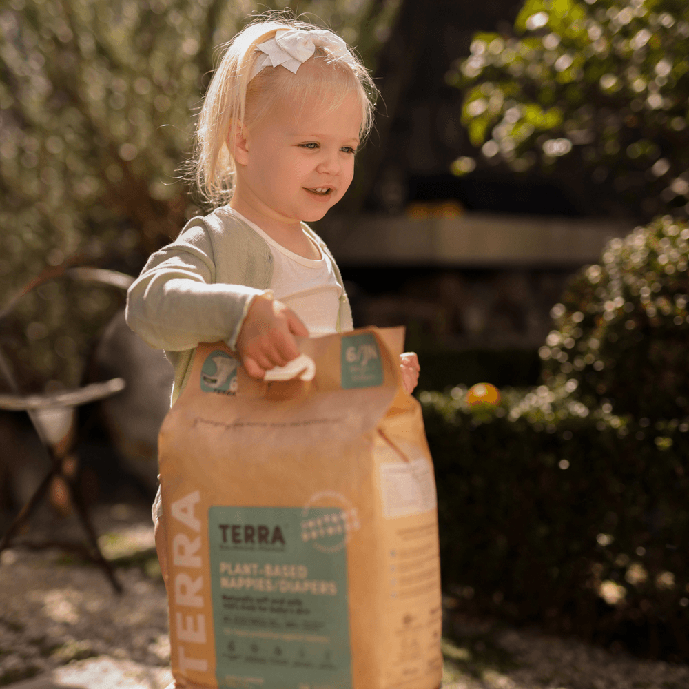 Terra - Plant-Based Diapers - Size 5 Walker - 13-18 kg - Pack of 3 - 48 Pcs