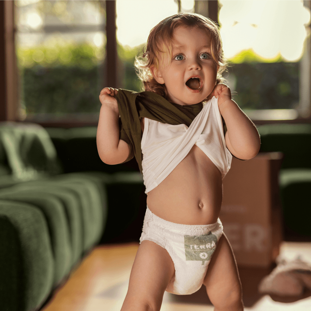 Terra - Plant-Based Nappy Pants - Size 4 Toddler - 10-14 kg - Pack of 3 - 48 Pcs