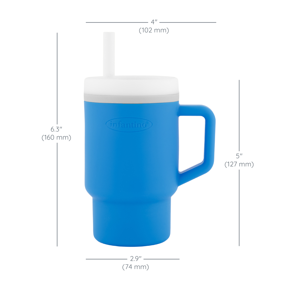 Infantino - My 1st Tumbler With Leak-Resistant & Straw - Blue