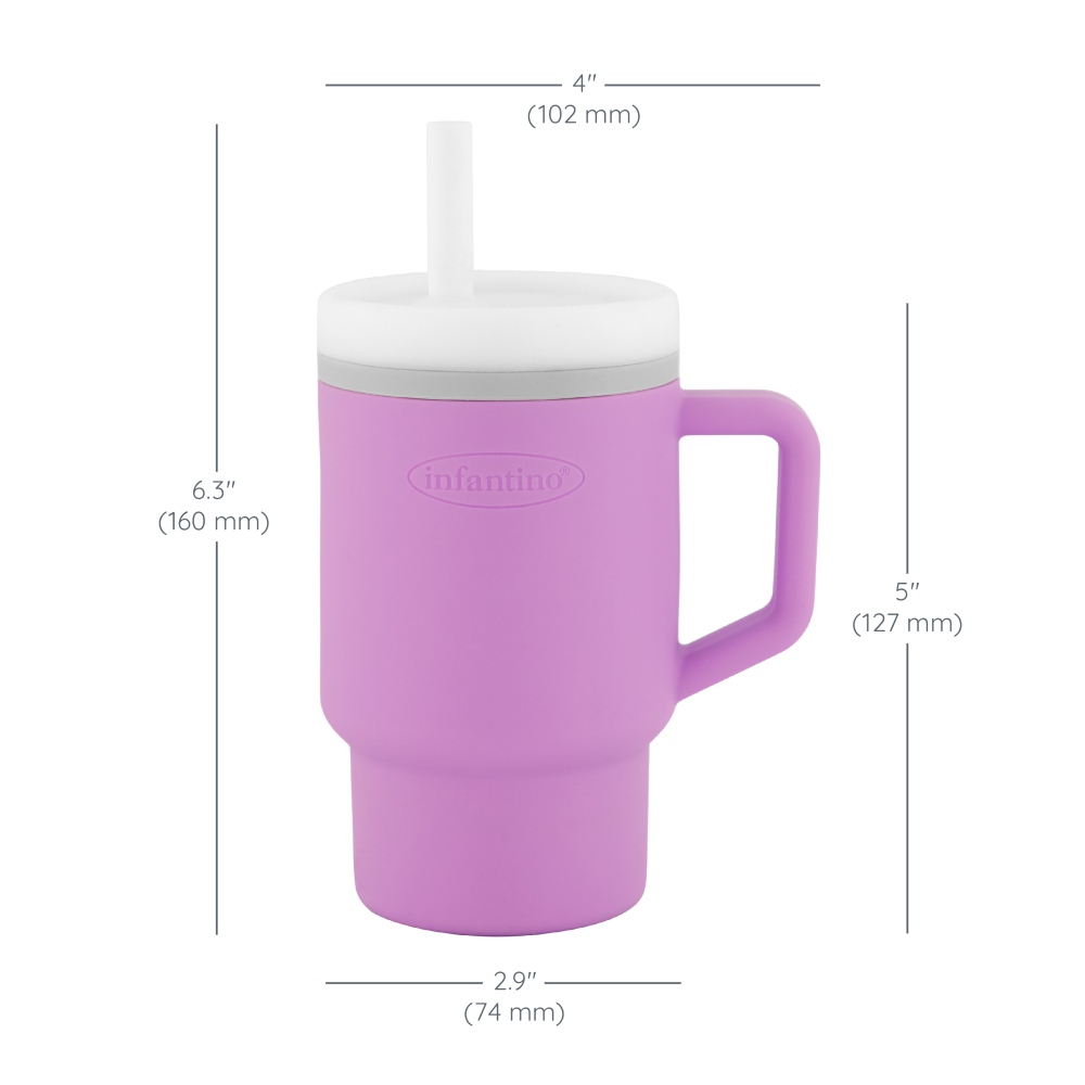 Infantino - My 1st Tumbler With Leak-Resistant Straw - Lilac