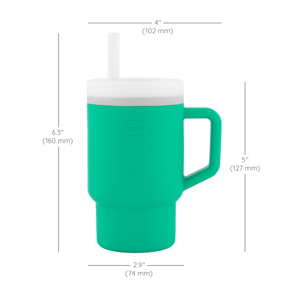 Infantino - My 1st Tumbler With Leak-Resistant Straw - Alpine Green