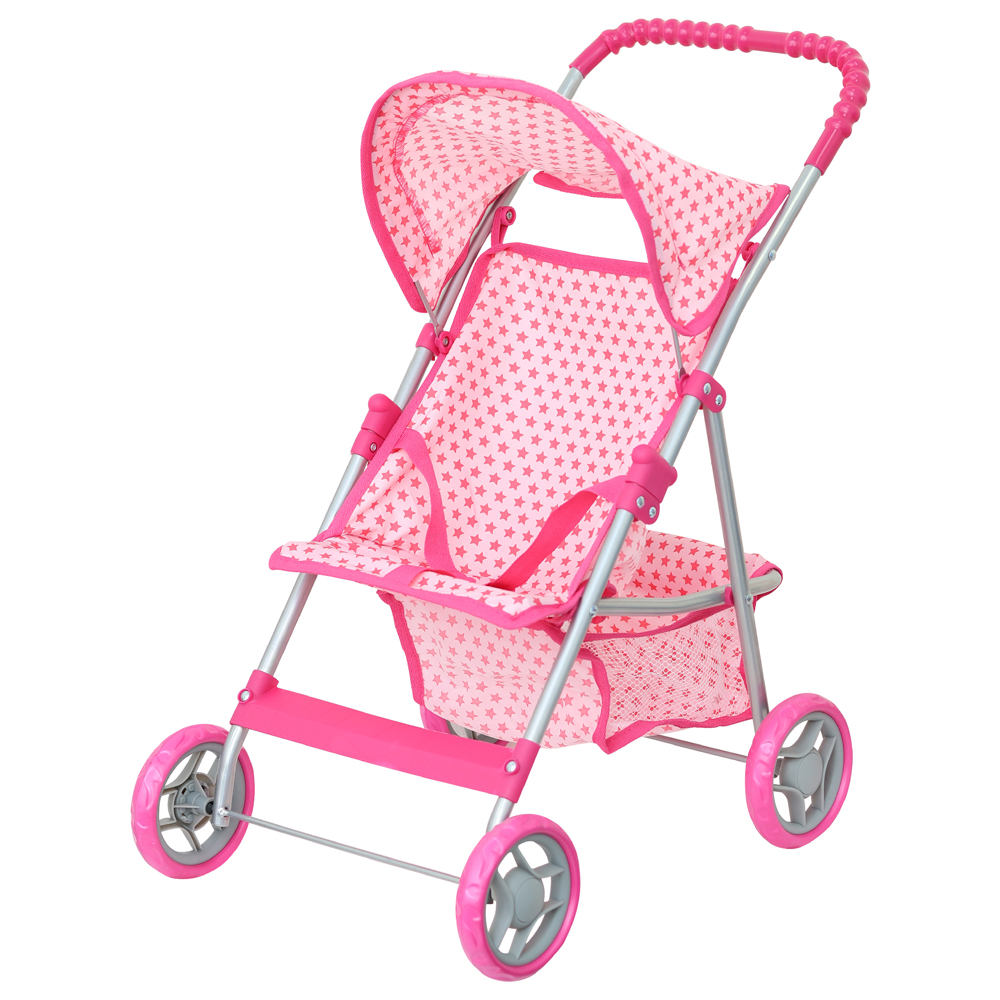 Moon Baby Doll Stroller - Pink