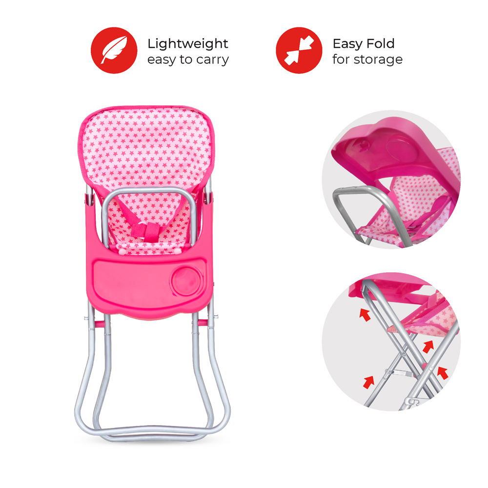Moon - Baby Doll Highchair - Pink