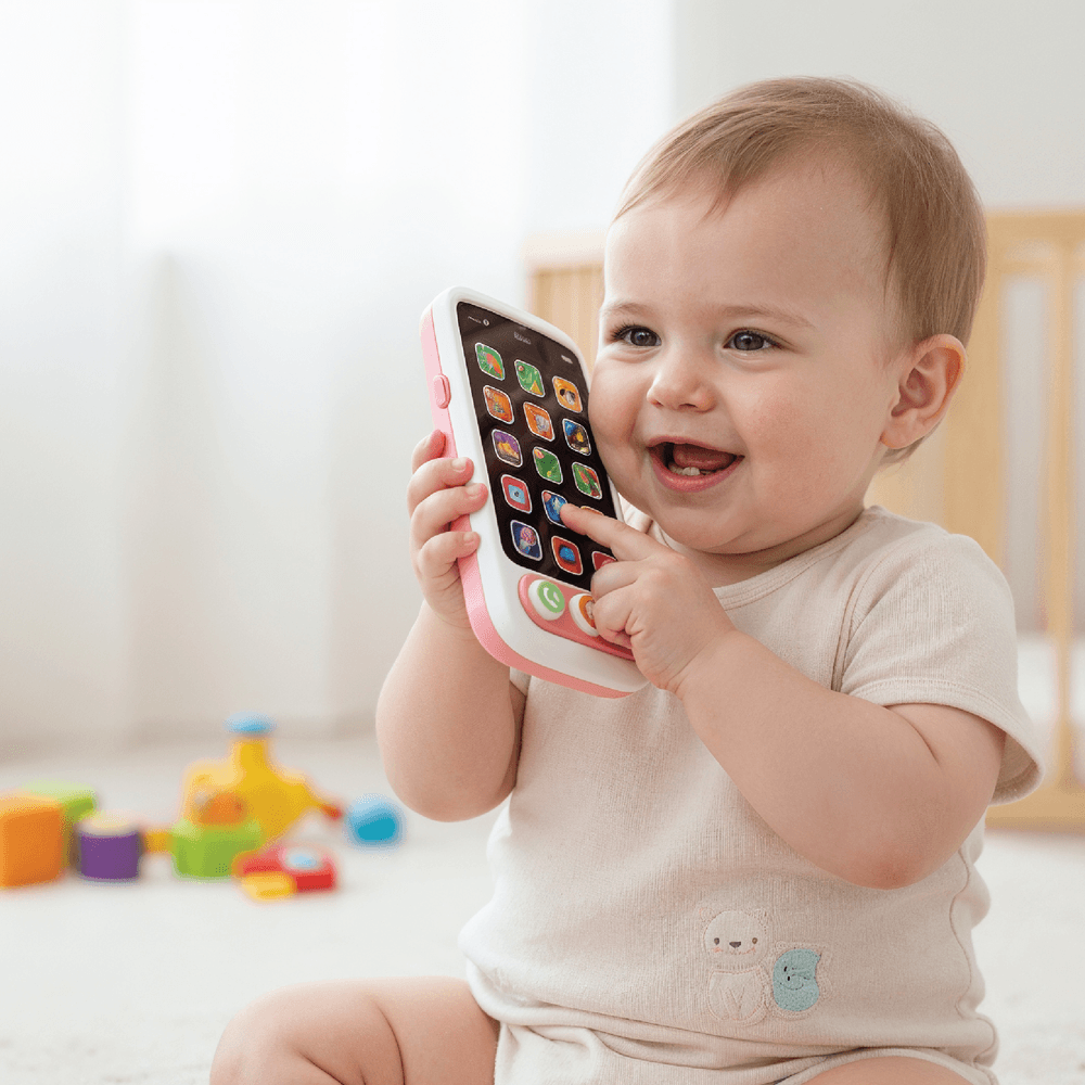 Moon A-Fone Educational And Musical Electronic Toy - White/Pink