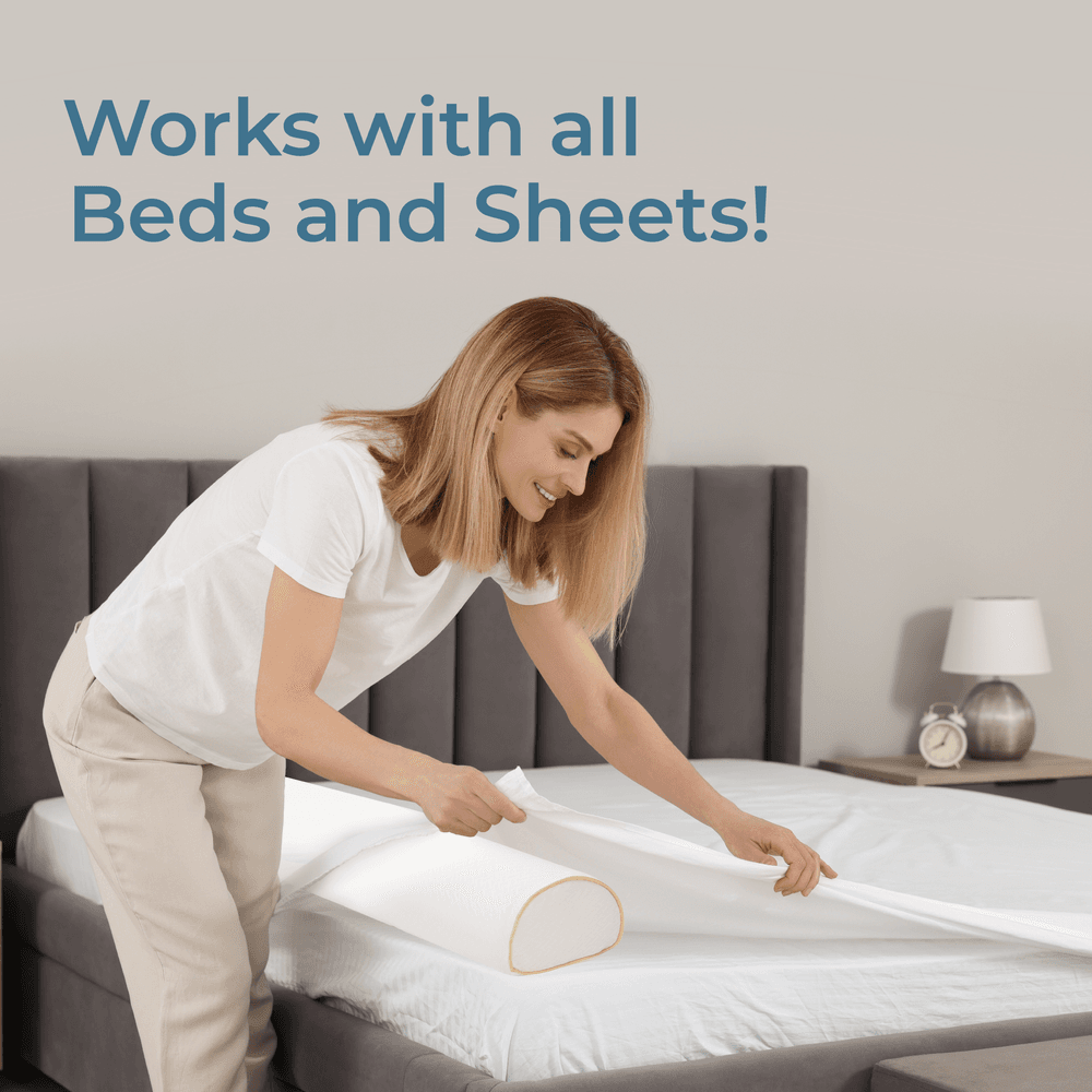 MOON Organic Toddler Half Moon Bed Bumper - 2 Pcs - White