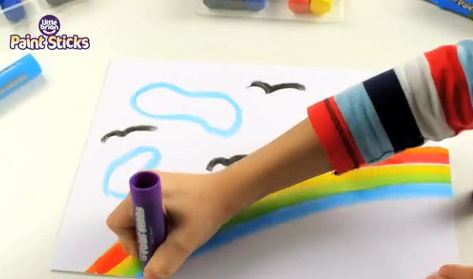 Little Brian - Paint Sticks Bucket - 20pcs - Color May Vary