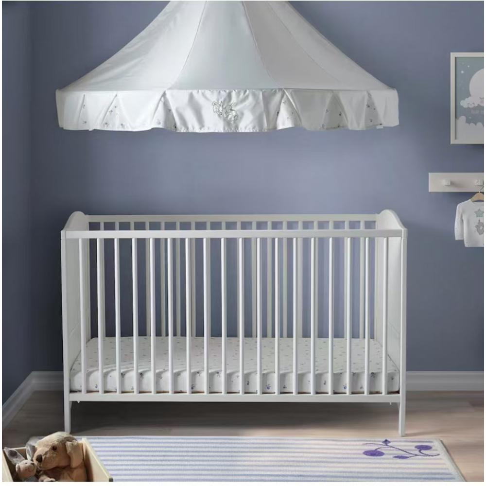 Bumble & Bird - 3-in-1 Basic Wooden Cot Bed & Toddler Sofa - White