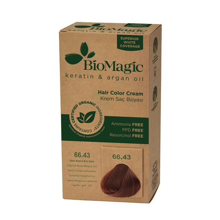 Biomagic - Hair Color Cream Infused With Keratin And Argan Oil - CK 66/43 Deep Dark Blonde 60ml