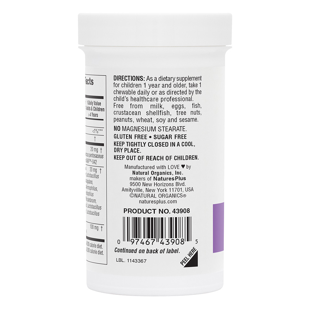 Natures Plus - Gi Natural Probiotic For Kids - 30 Tablets