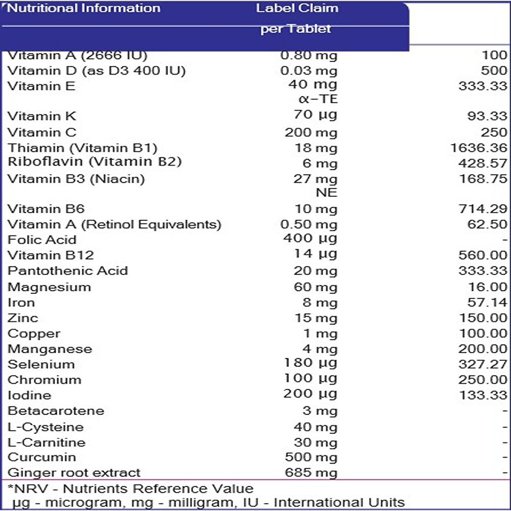 Vital Healthcare - Immuno Vital Original Dietary Supplement Tablets - 30's