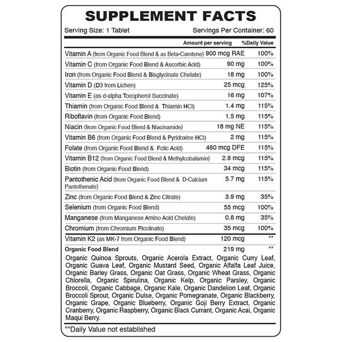 Organic Earth - Women's Daily Multivitamin Capsules - 60pcs